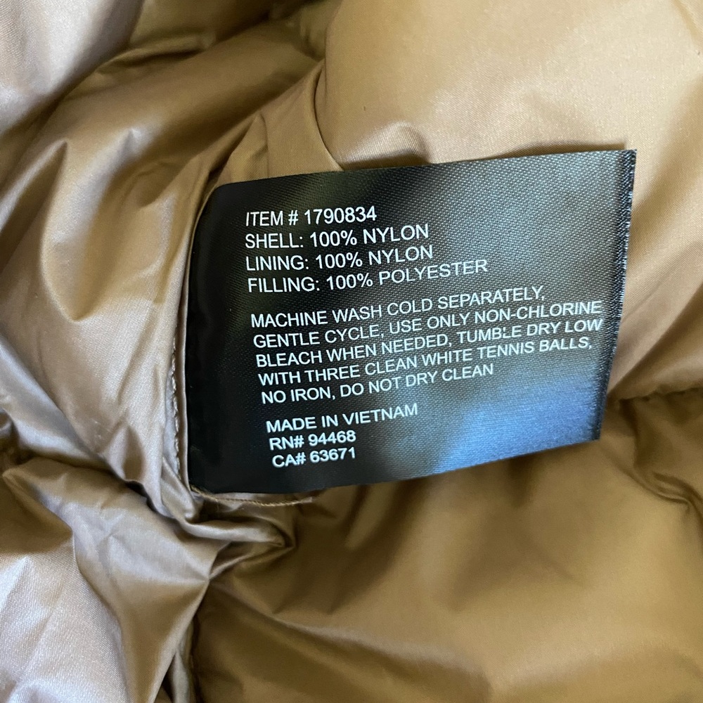 Tahari Tan Puffer Jacket - Picture 6 of 8